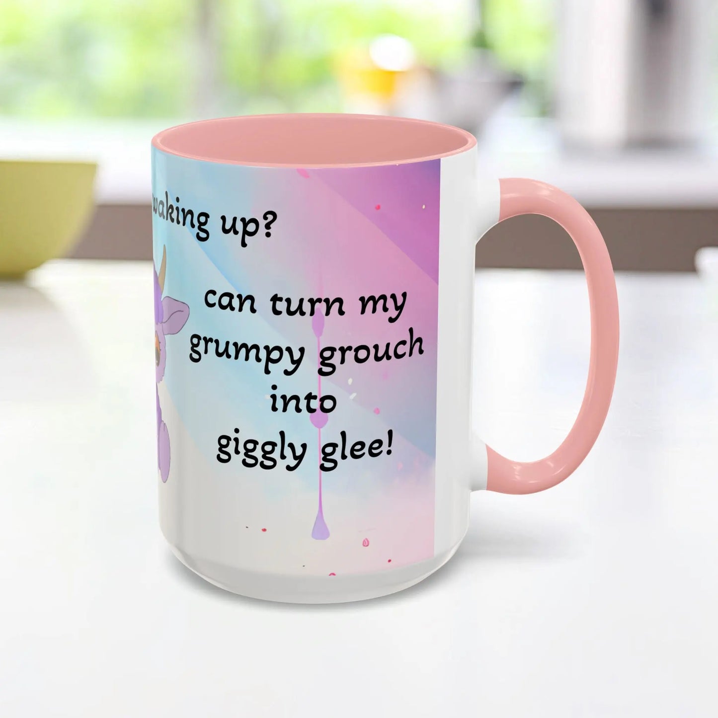 Coffee Mug - Cute Pochi Mug with Funny Morning Quote Printify