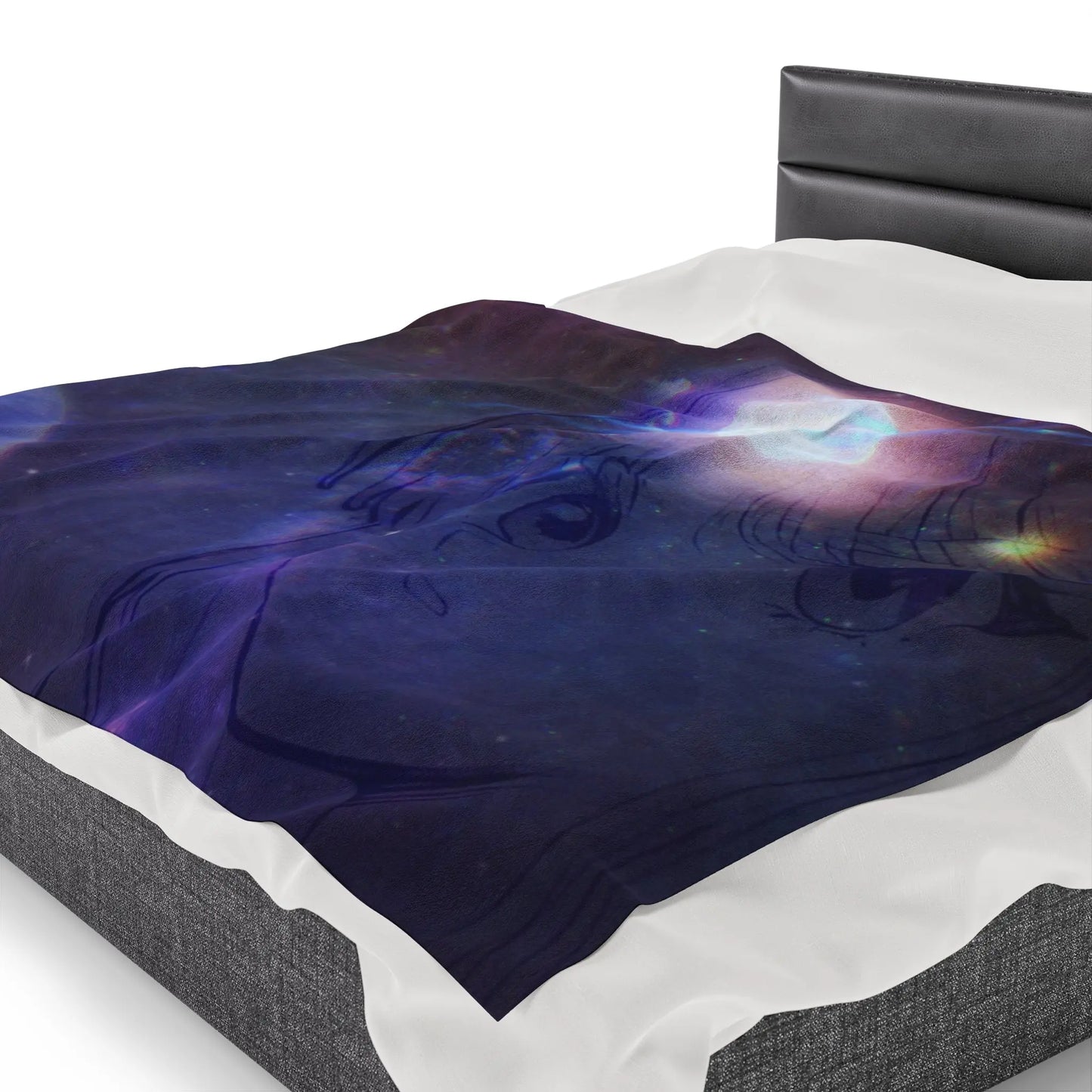 Anime Space Velveteen Plush Blanket Printify