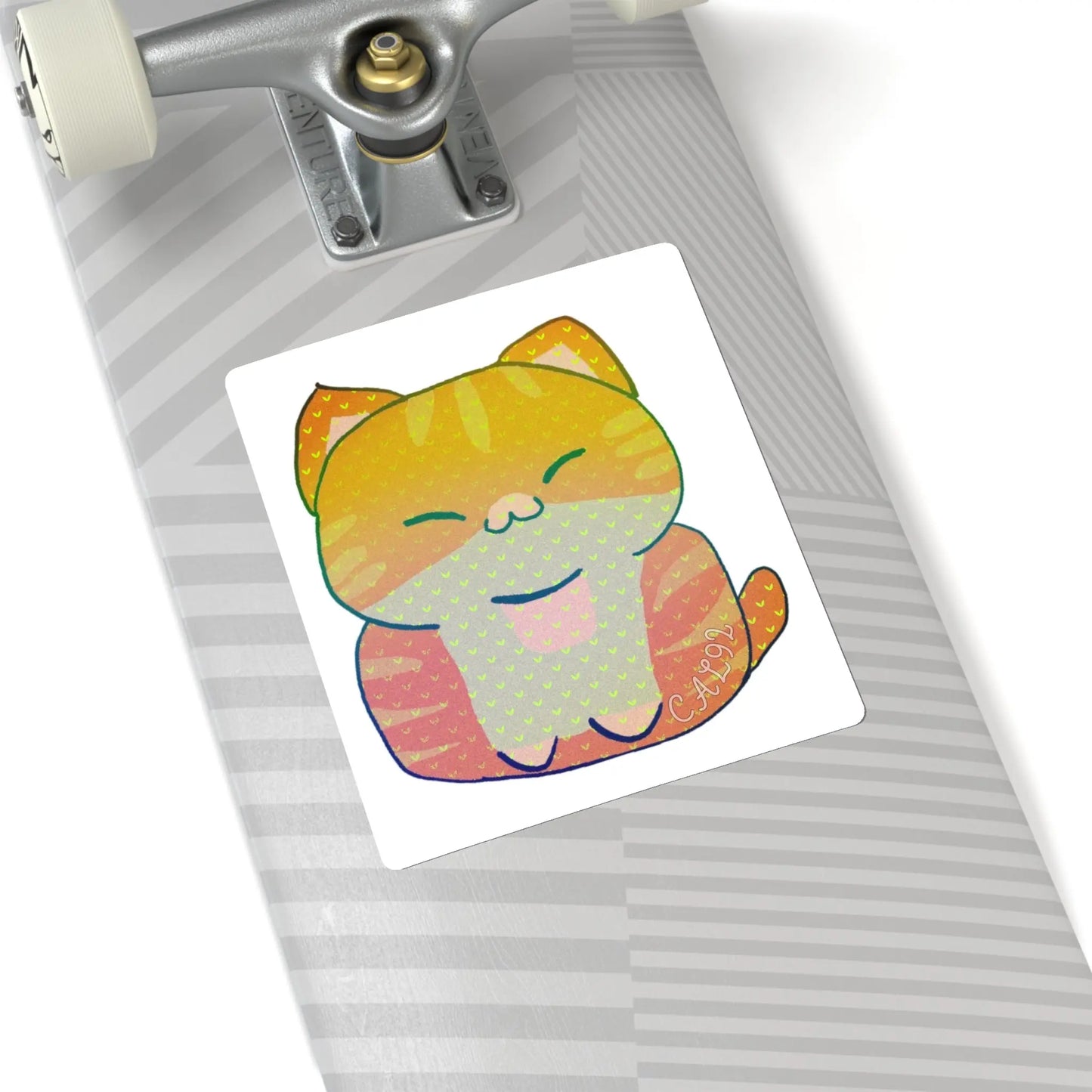 Chibi Tabby - Kiss-Cut Stickers Printify