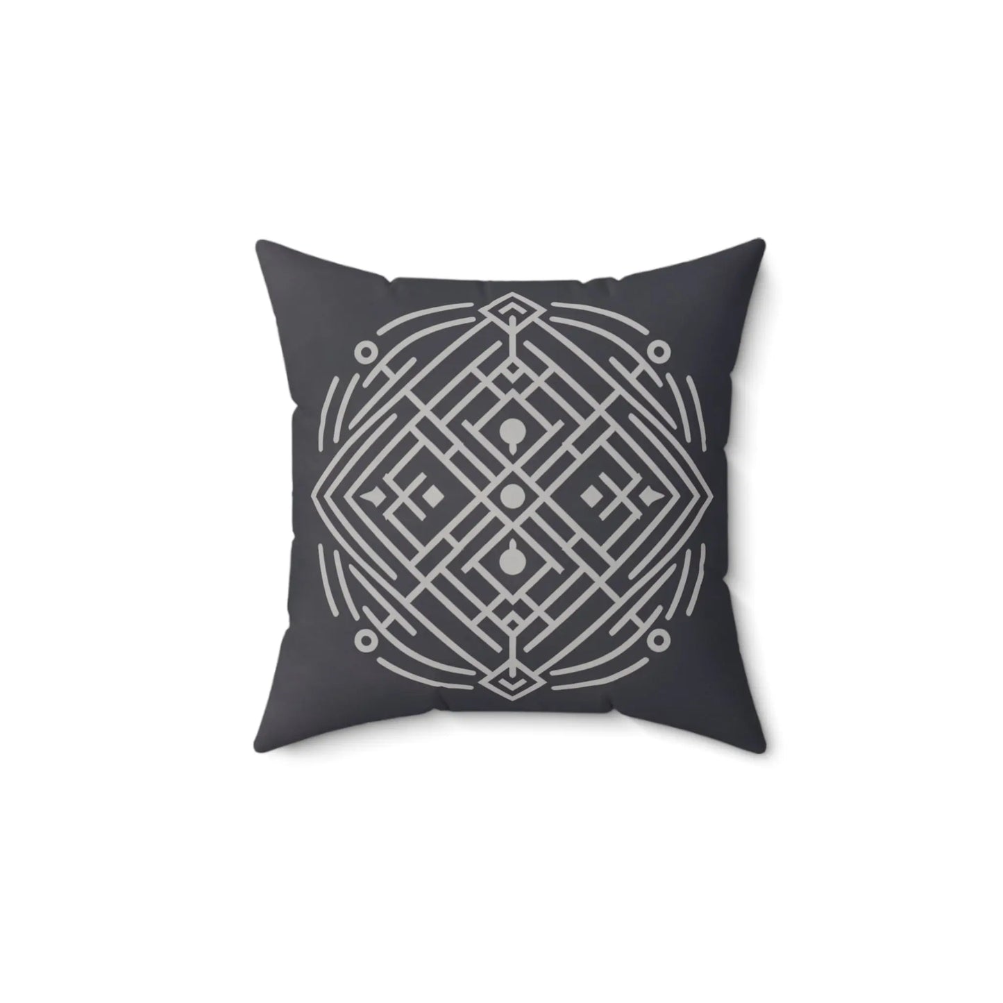 Retro Graphic Throw Pillow - Artistic Home Decor Printify