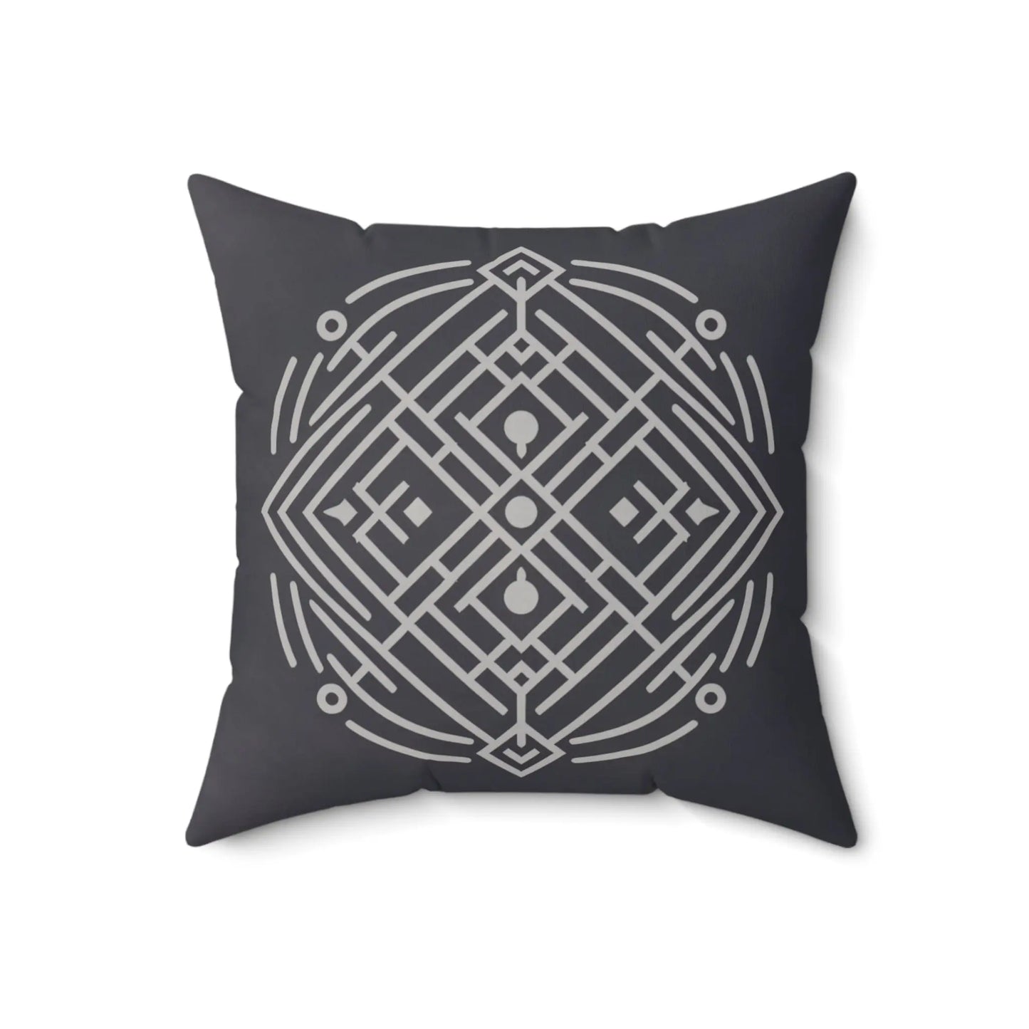 Retro Graphic Throw Pillow - Artistic Home Decor Printify