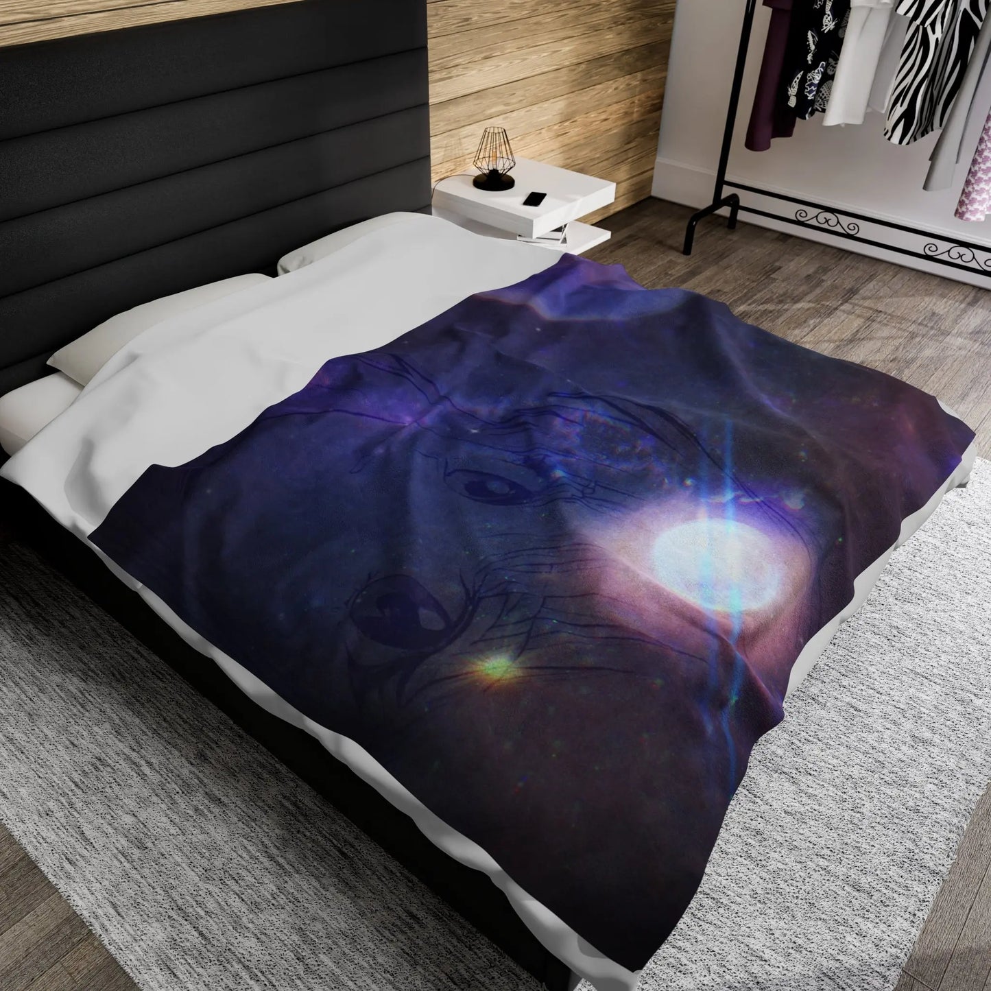 Anime Space Velveteen Plush Blanket Printify