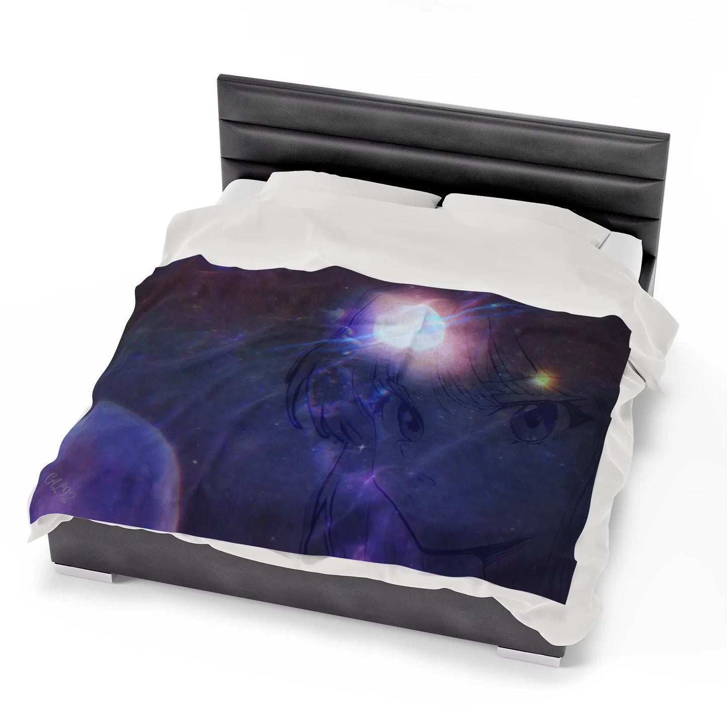 Anime Space Velveteen Plush Blanket Printify