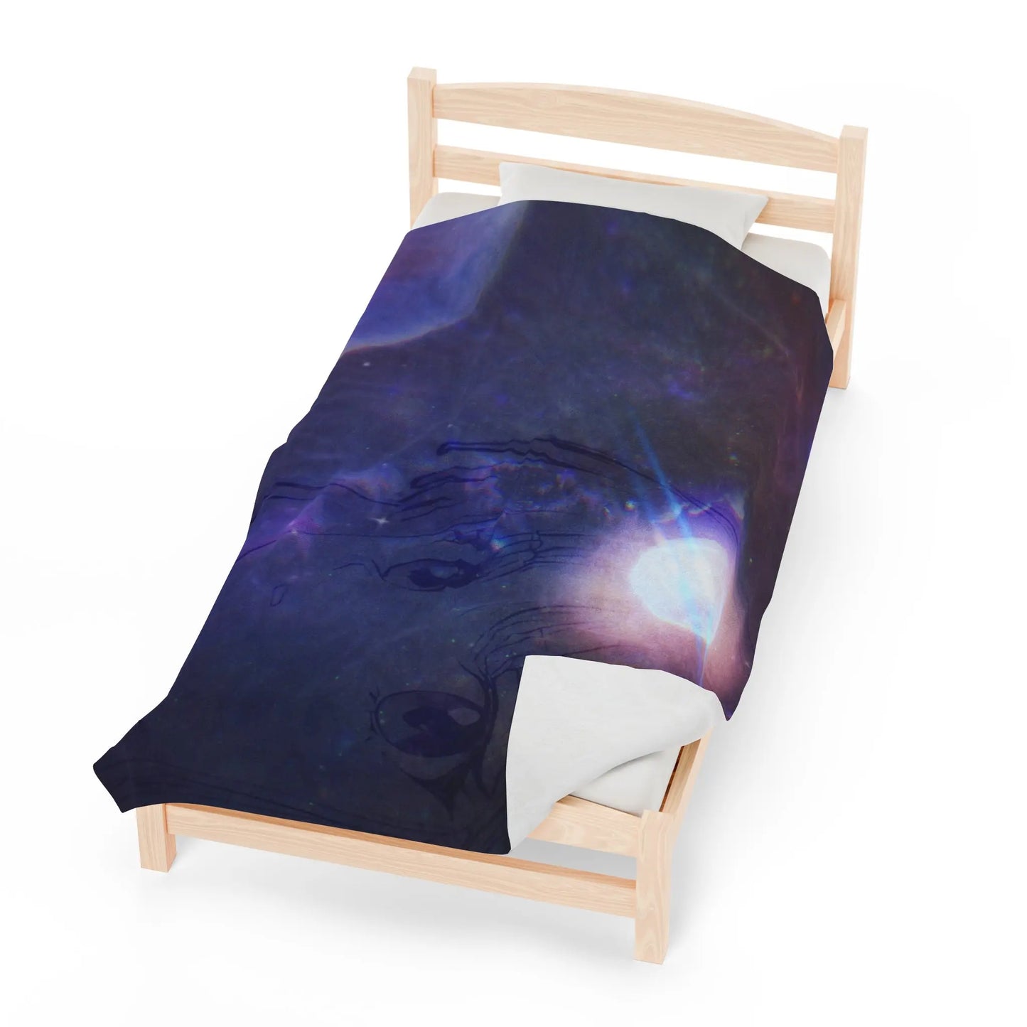 Anime Space Velveteen Plush Blanket Printify