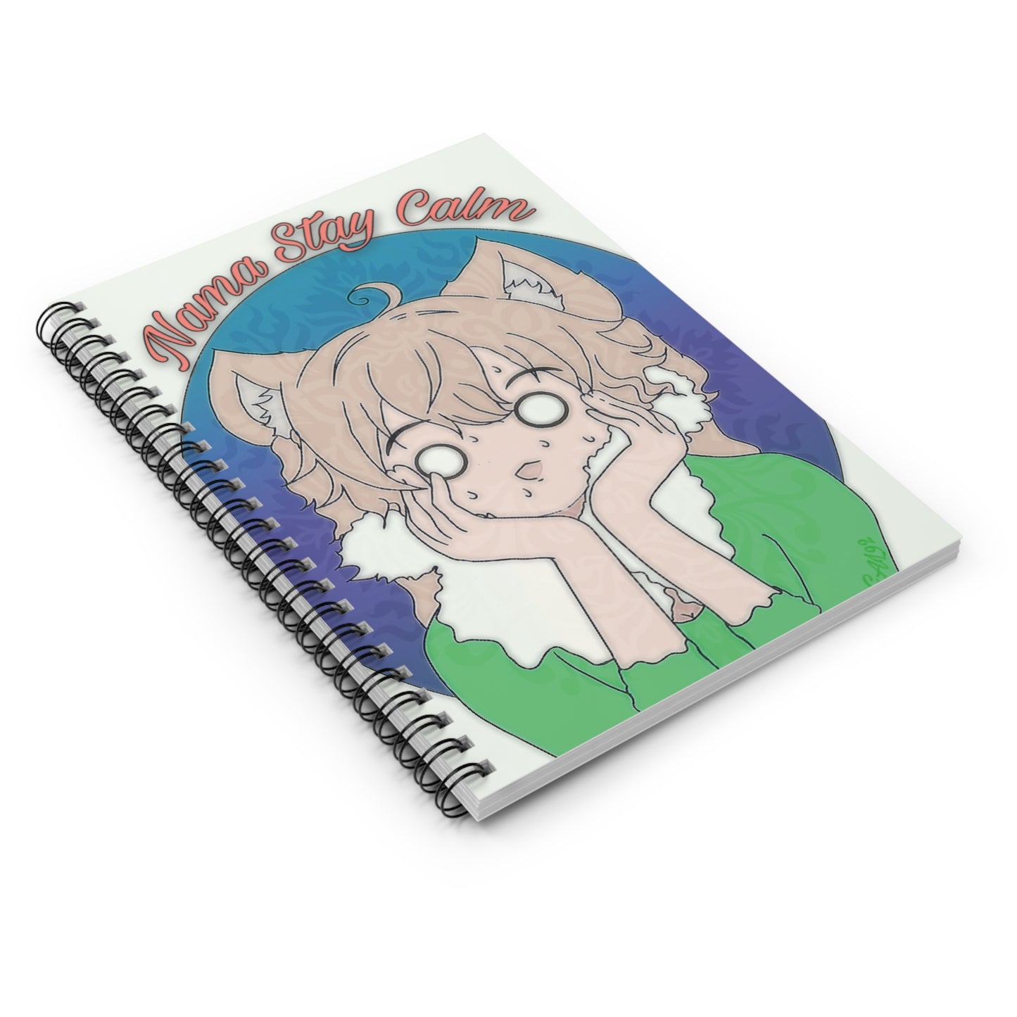 Spiral Notebook, Nama Stay Calm Journal, Meditation Notebook, Mindfulness Diary, Positive Affirmation Gift, Inspirational Stationery