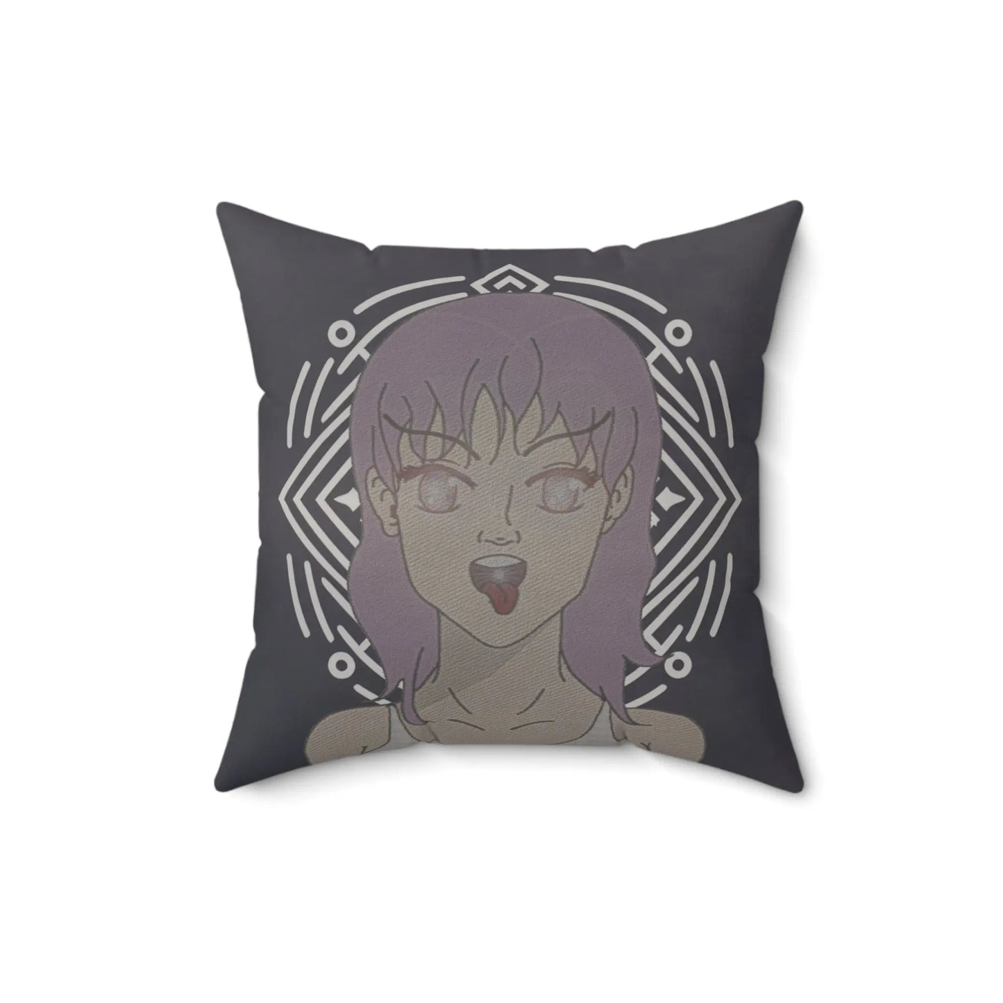 Retro Graphic Throw Pillow - Artistic Home Decor Printify