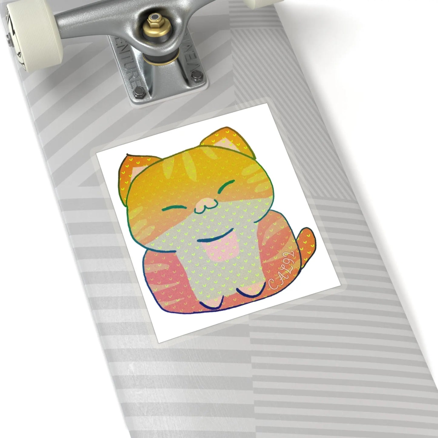 Chibi Tabby - Kiss-Cut Stickers Printify