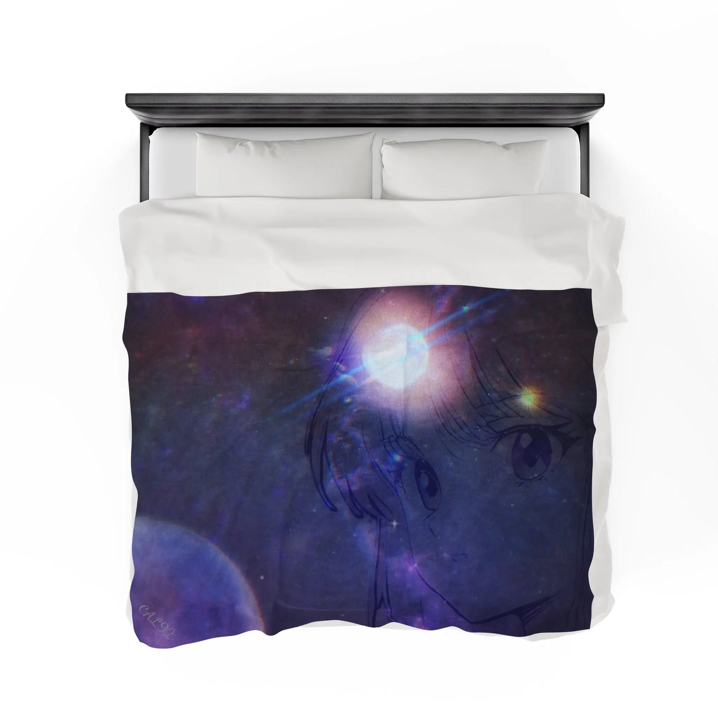 Anime Space Velveteen Plush Blanket Printify