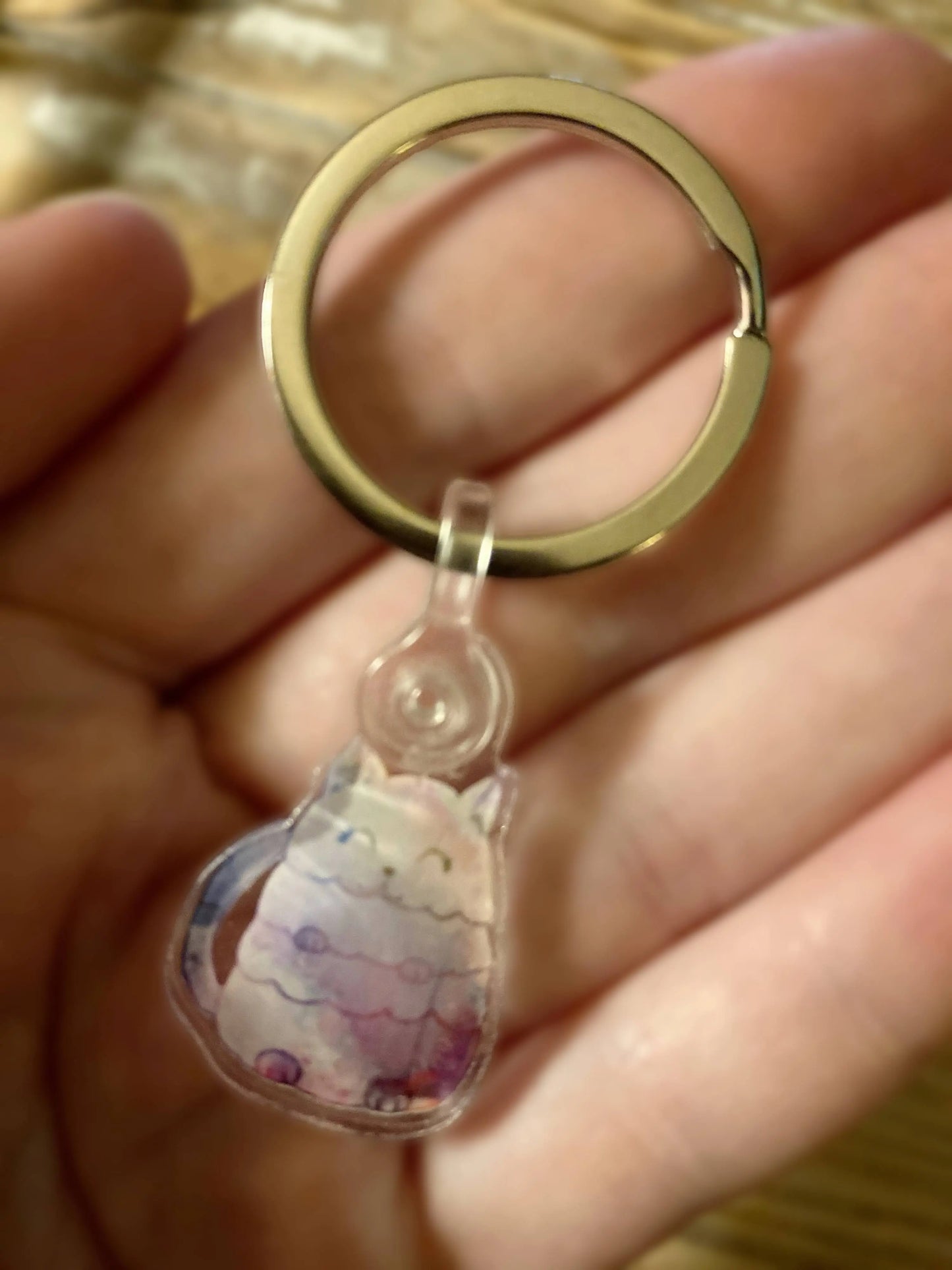 Catpillar Mini Keychain Court Mania