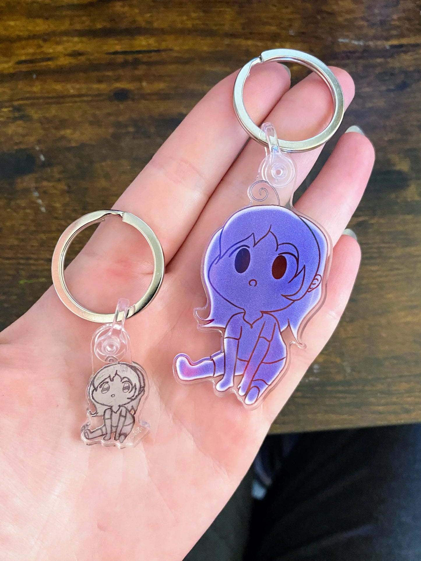 Updated Chibi Keychains 1.53" x 2.5" COURT-Mania