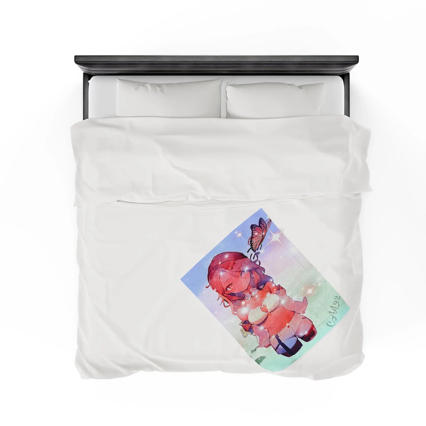 Spring is Here Velveteen Plush Blanket Printify