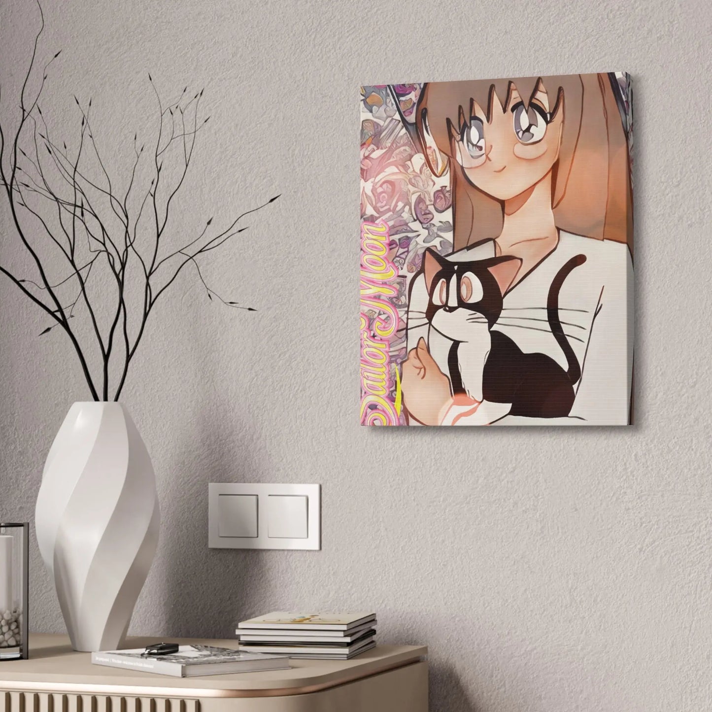 Sailor Moon - Court & Phillip - Canvas Stretched, 1.5'' Printify