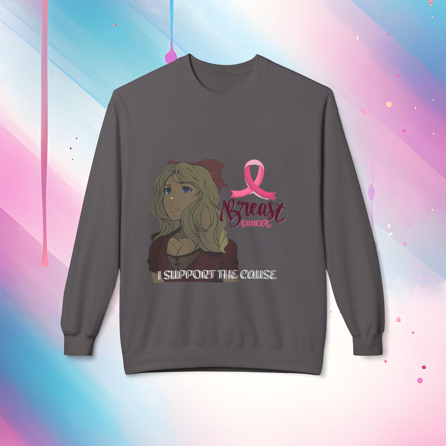 Fleece Sweatshirt Breast Cancer Awareness