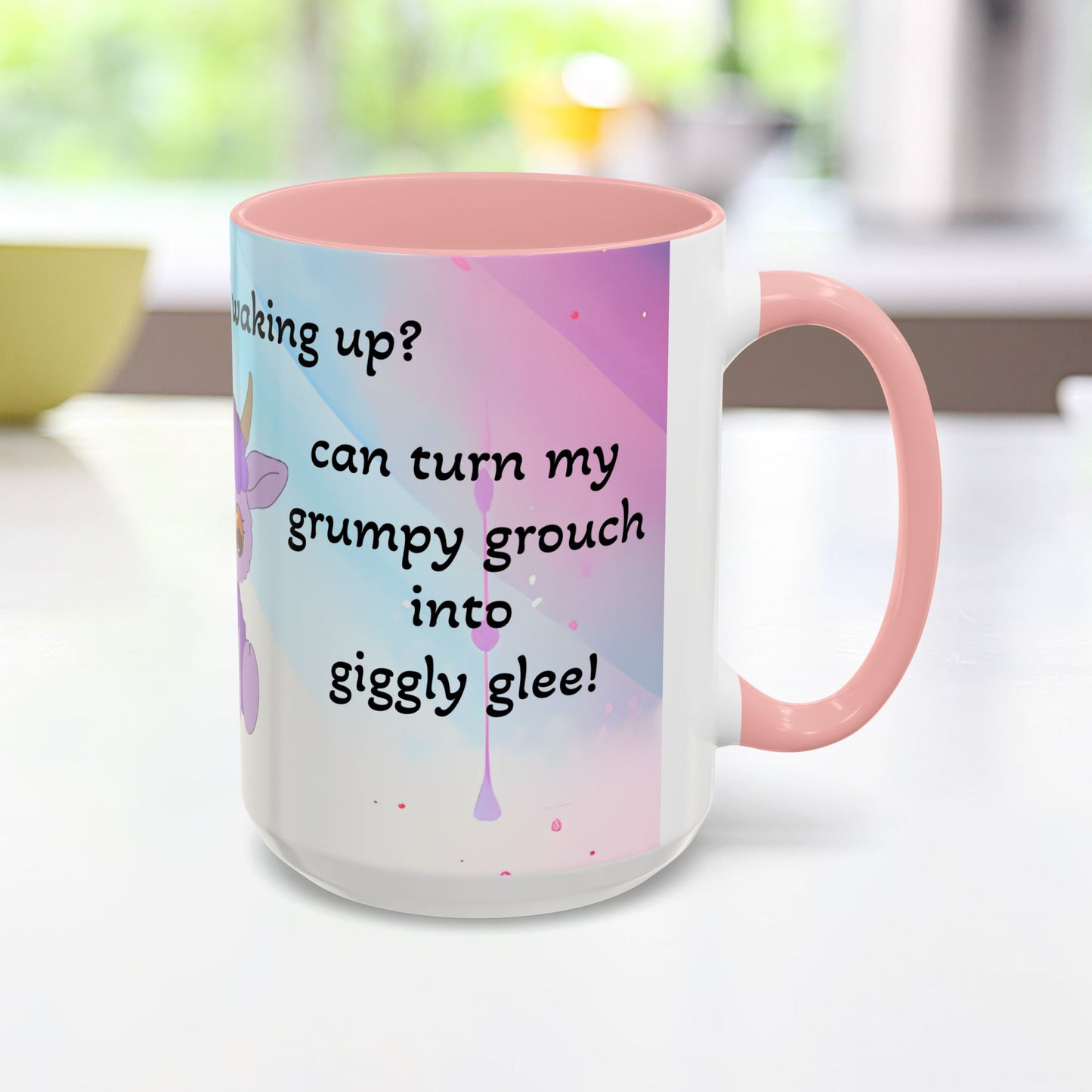 Coffee Mug - Cute Pochi Mug with Funny Morning Quote