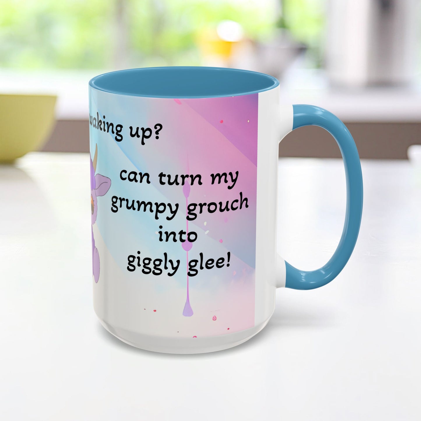 Coffee Mug - Cute Pochi Mug with Funny Morning Quote