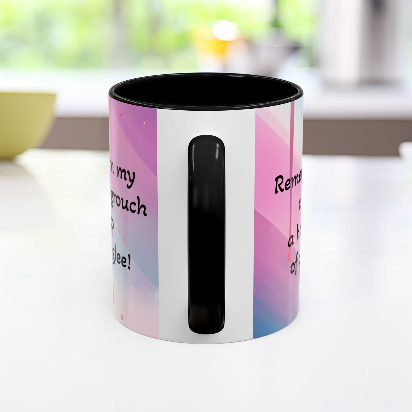 Coffee Mug - Cute Pochi Mug with Funny Morning Quote