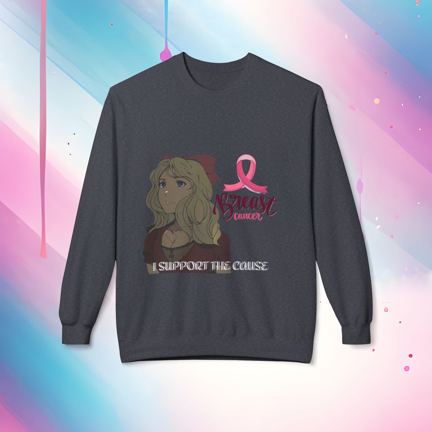 Fleece Sweatshirt Breast Cancer Awareness