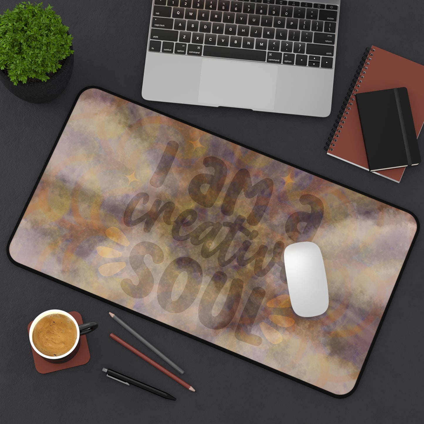 Desk Mat - I Am A Creative Soul Design