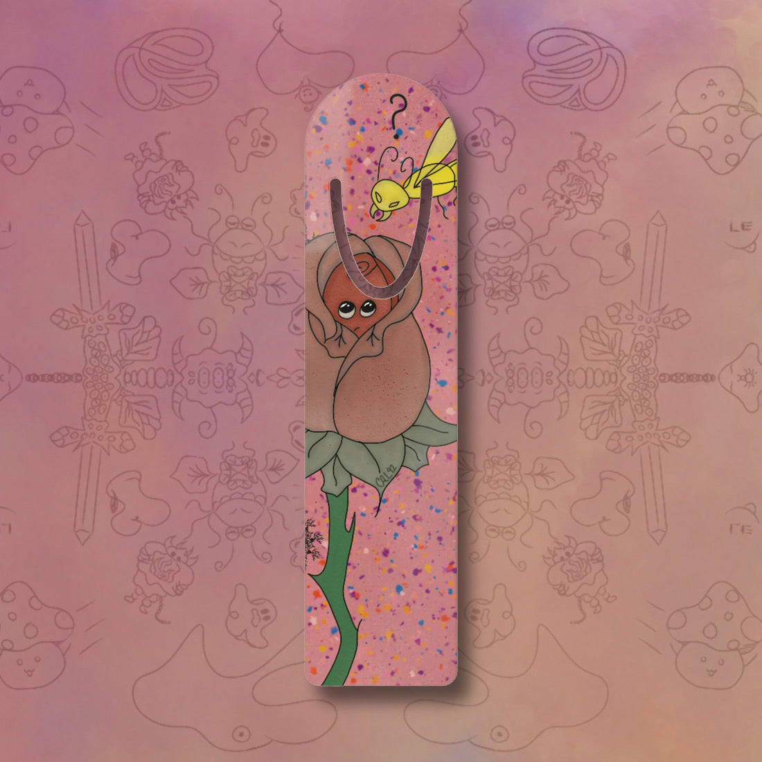 Bookmark Rose In Hiding Printify