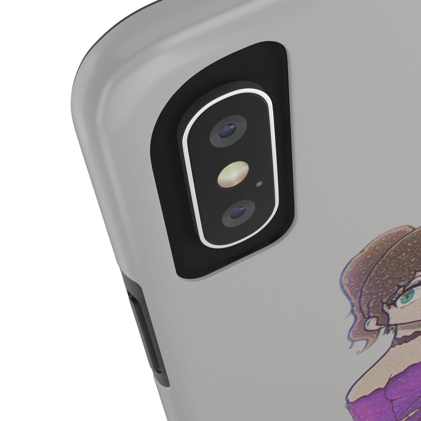 Anime Purple Bubble Girl Tough Phone Cases