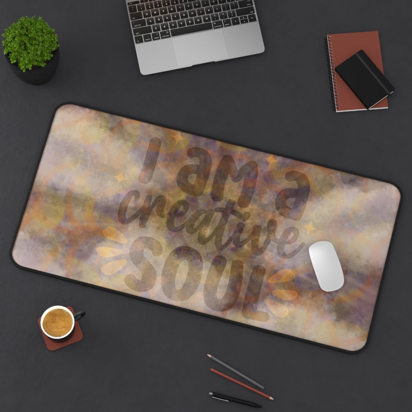 Desk Mat - I Am A Creative Soul Design