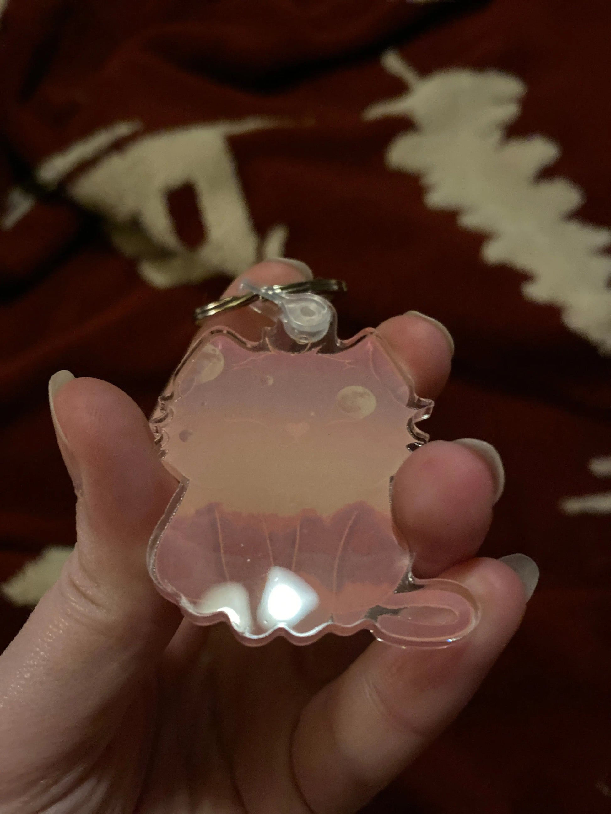 Galaxy Chibi Cat 1.75” x 2” Keychain COURT-Mania